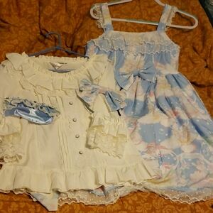 Diamond Honey Fantasy Snowball Lolita JSK With Headband And Blouse